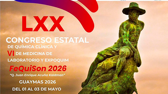 Cartel del LXIX Congreso Estatal de Química Clínica y V Congreso de Medicina Expoquim